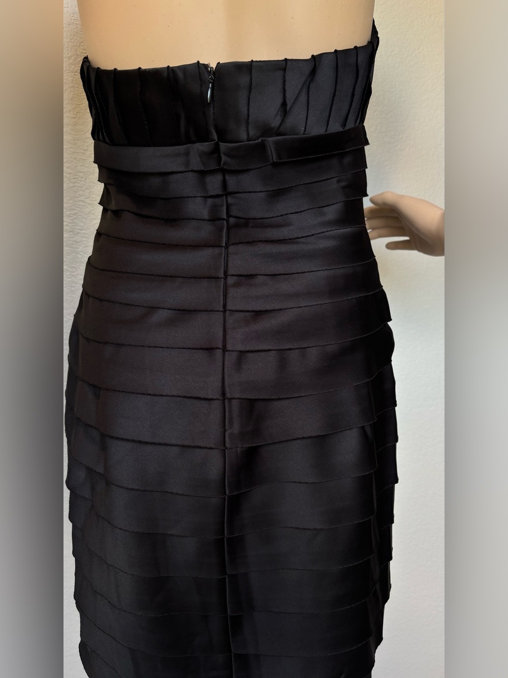 JS Collections Black Halter Bandage Cocktail Dress & Stole Wrap - Picture 11 of 15